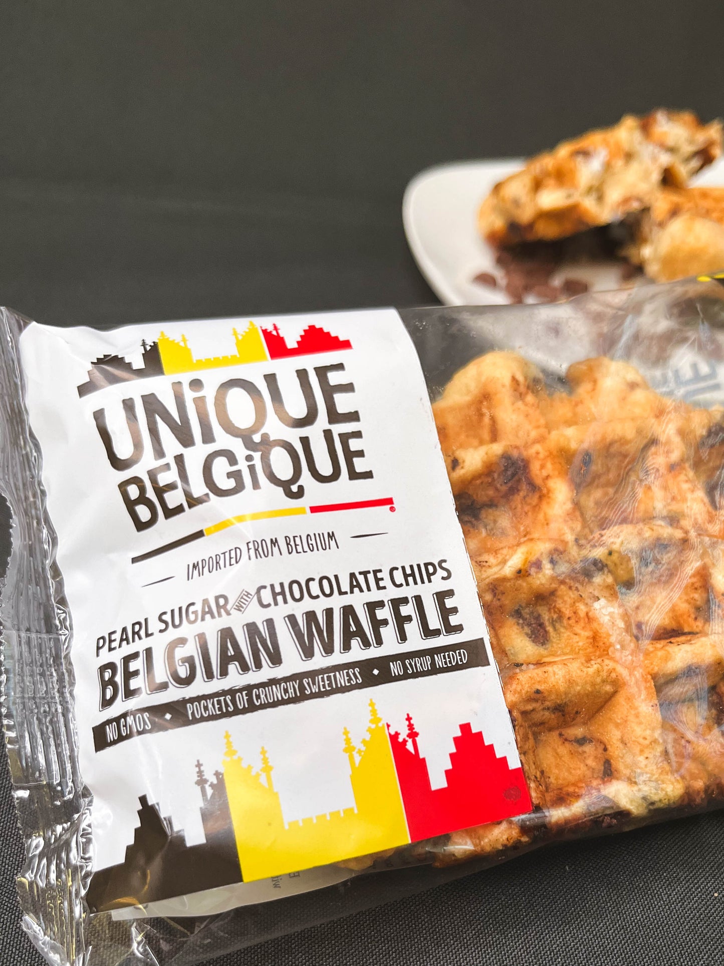 90g Pearl Sugar with Chocolate Chips Belgian Waffle